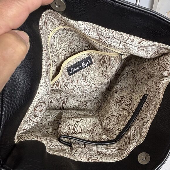 Blazin Roxx Concealed Carry Shoulder Bag Black Faux Leather Western Handbag - Picture 9 of 14